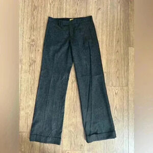 Catherine Malandrino Wide Leg Wool Trousers Size 6